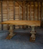 Masă cu blat și picioare din stejar 180x90cm