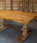 Masă cu blat și picioare din stejar 180x90cm - imagine 2