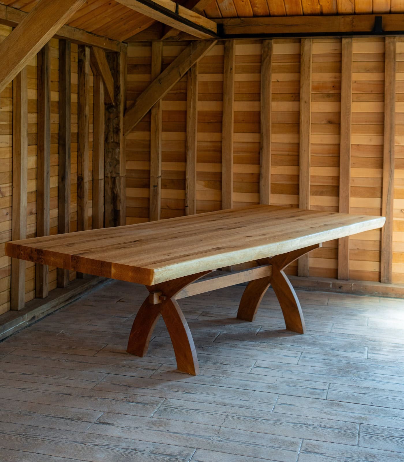 masa-sc-2 Masă 10 persoane stejar cu picioare lemn -260x110cm - imagine 1