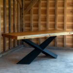 Masă stejar unicat cu finisaj natural -204x90cm