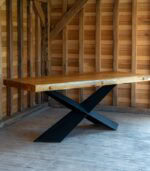 Masă stejar unicat cu finisaj natural -204x90cm