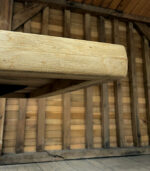 Masă 10 persoane stejar cu picioare lemn sculptate-260x110cm - imagine 3