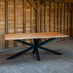 Masă cireș cu margini natur -200x90 cm