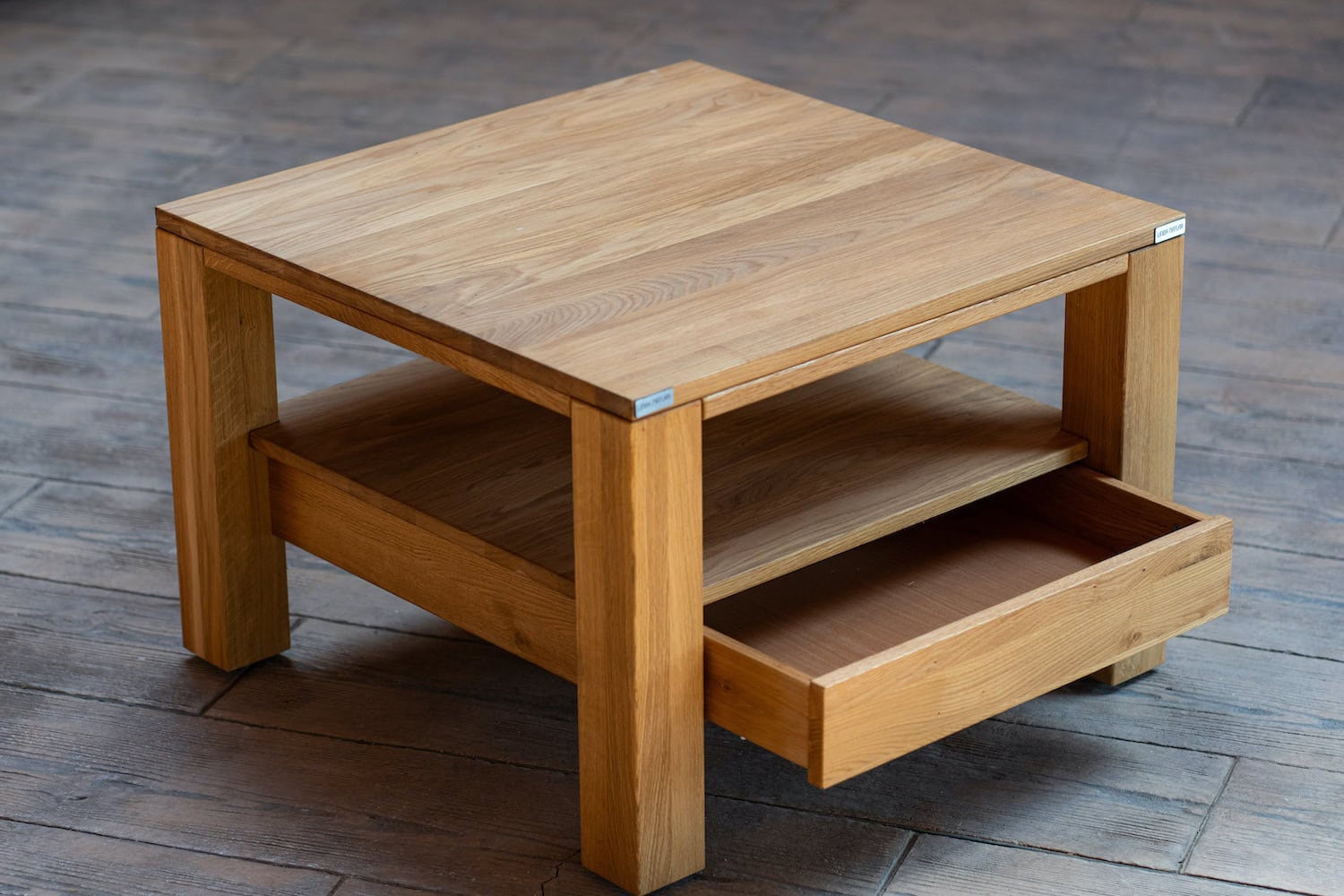 noptiere Noptieră cu sertar din lemn de fag - imagine 1