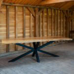 Masă stejar cu margini natur 10 persoane -250x90cm