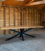 Masă stejar cu margini natur 10 persoane -250x90cm