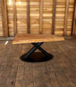 Măsuță cafea stejar - 94x60x4 cm - imagine 2