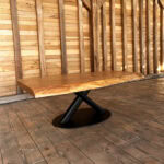 Măsuță de cafea Grand Stejar Masiv Live Edge – 125x76x5 cm