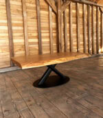 Măsuță de cafea Grand Stejar Masiv Live Edge – 125x76x5 cm