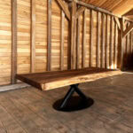 Măsuță cafea nuc  - 155x70x6 cm