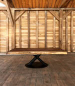 Măsuță cafea nuc  - 155x70x6 cm - imagine 3