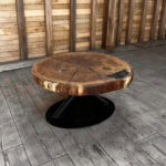 Măsuță de cafea Stejar Masiv „Epic Center” – 84x84x7 cm