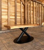 Măsuță de cafea Stejar Masiv Live Edge – 112x60x5 cm - imagine 2