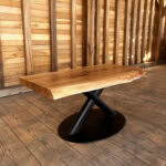 Măsuță de cafea Stejar Masiv Live Edge – 112x60x5 cm