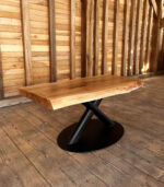 Măsuță de cafea Stejar Masiv Live Edge – 112x60x5 cm