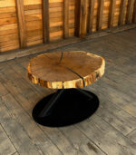 Măsuță de cafea Stejar Masiv „Solid Block” – 70x59x6 cm