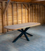 Masă dining "Spider" din stejar masiv soft edges – 200x90 cm