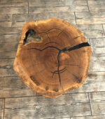 Măsuță de cafea Stejar Masiv „Eclipse Oak” – 76x67x6 cm - imagine 2