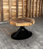 Măsuță de cafea Stejar Masiv „Eclipse Oak” – 76x67x6 cm