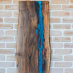 Walnut Delta Horizon – Platou Colosal River Flow - 86x41 cm