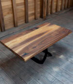 Măsuță de cafea  din ulm masiv – 120x65 cm - imagine 3