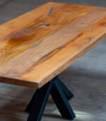 Măsuță cafea Duo-Tone din stejar și fag Masiv – 135x60 cm - imagine 2