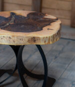 Walnut Titan – măsuță de cafea din nuc masiv - 60x70 cm - imagine 3