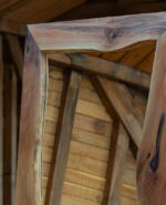 Regal Walnut – Oglindă din lemn masiv de nuc - 191x92 cm - imagine 2