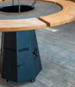 Grătar Fire Circle 1430mm + CADOU Platou de servire XL „Butcher Style” - imagine 3