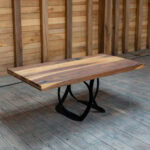 Măsuță de cafea  din ulm masiv – 120x65 cm