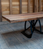 Măsuță de cafea  din ulm masiv – 137x70 cm - imagine 2