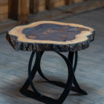 Walnut Core – Măsuță de cafea din nuc masiv - 65x65 cm