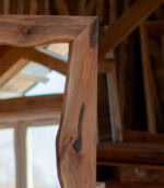 Regal Walnut – Oglindă din lemn masiv de nuc - 191x92 cm - imagine 3