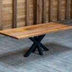 Măsuță cafea Duo-Tone din stejar și fag Masiv – 135x60 cm