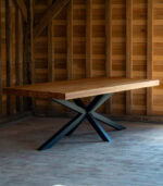 Masă 8 persoane din ulm masiv "Ulmus Grandis" - 200x100 cm - imagine 3