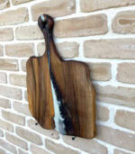 Walnut Grand Horizon – Platou XL din nuc masiv și rășină - 48x35 cm - imagine 3