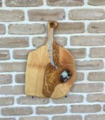 Platou „Ash Flow” din frasin masiv și inserții de rășină – 47x30 cm