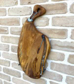 Walnut Flow 50 – Tocător gourmet din nuc și rășină - 50x25 cm - imagine 2